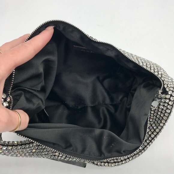 I.N.C. International Concepts Black Diamond Mesh Hobo Bag - Picture 10 of 11